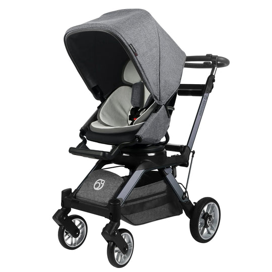 Stroll, Lounge, & Ride Travel System - Mélange Grey