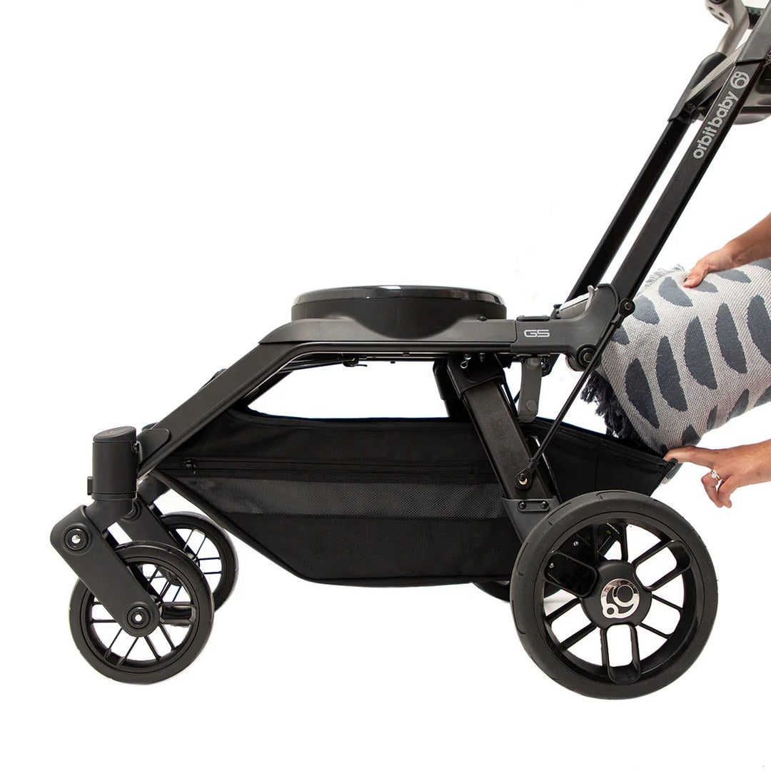 G5 Stroller - Mélange Gray Seat With Black Frame
