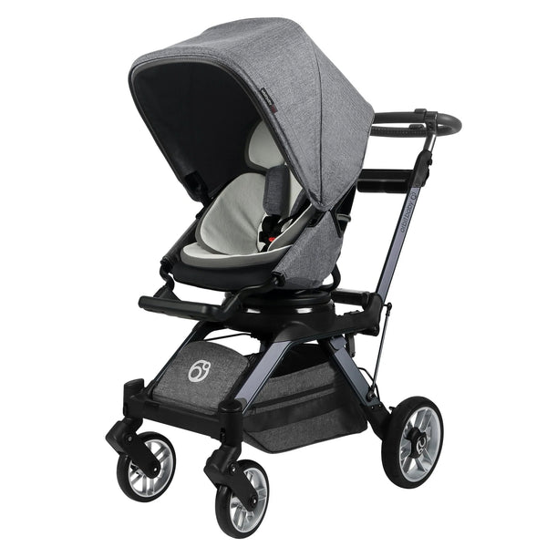 G5 Stroller - Mélange Gray Seat With Titanium Silver Frame hover