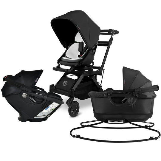 Stroll, Lounge, & Ride Travel System - Black